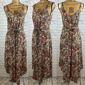 MSK Multi Color Floral Wide Leg Jumpsuit